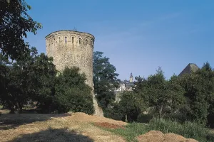 LUXEMBOURG. DIEKIRCH. Luxembourg. Tower of the fortress known as Plateau du Rham (14th c.). AISA/Everett Collection**US SALES ONLY**