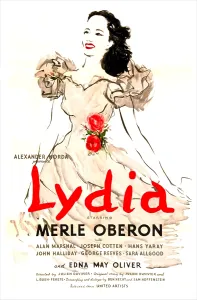 Flowers Prints: LYDIA, US poster, Merle Oberon, 1941