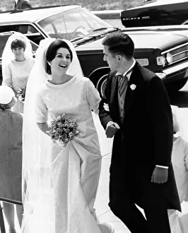 Lynda Bird Prints: Lynda Bird Johnson, maid of honor atr her sister, Luci's wedding to Patrick Nugent