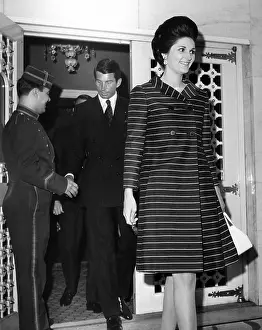Lynda Bird Prints: Lynda Bird Johnson precedes her escort