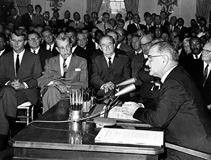 Hubert Prints: LYNDON JOHNSON (2nd from right)