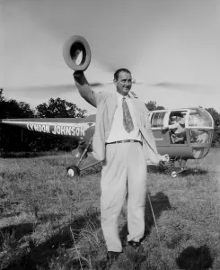 Political Campaigns Prints: Lyndon Johnson campaigning for the Senate in 1948