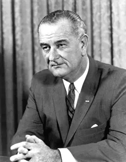 Lyndon Prints: LYNDON JOHNSON, circa mid-1960s. Courtesy: CSU Archives / Everett Collection