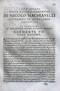 Machiavelli Prints: MACHIAVELLI, Niccol (1469-1527)