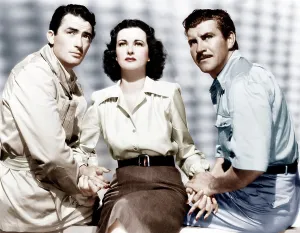 Preston Prints: THE MACOMBER AFFAIR, from left: Gregory Peck, Joan Bennett, Robert Preston, 1947