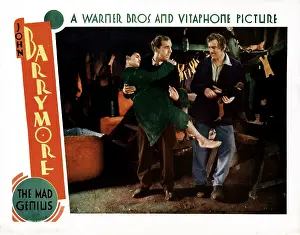 Myers Prints: THE MAD GENIUS, from left, Carmel Myers, Charles Butterworth, John Barrymore, 1931