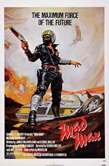 Police Prints: MAD MAX, US poster art, Mel Gibson, 1979