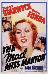Crime Prints: THE MAD MISS MANTON, US poster art