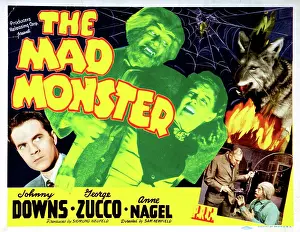 Wolf Prints: THE MAD MONSTER, Johnny Downs, Glenn Strange, Anne Nagel, George Zucco, 1942
