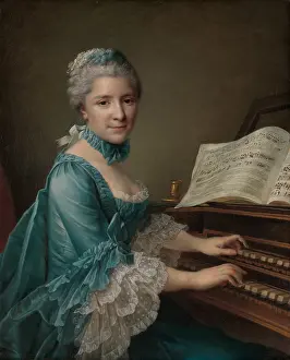 Rococo Prints: MADAME CHARLES SIMON FAVART, by Franois Hubert Drouais