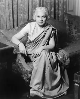 Humanitarian Prints: Madame Vijaya Lakshmi Nehru Pandit was the sister of Jawaharlal Nehru and Indian diplomat and politician