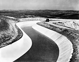 Embankment Prints: Madera Canal built by the U.S. Bureau of Reclamation