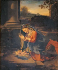 Stable Prints: Madonna Adoring the Child, by Antonio Allegri known as Correggio