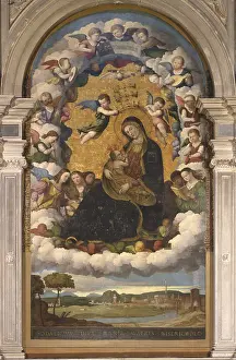 Playing Prints: Madonna and angels in glory, Attributed to Giovanni da Bologna or Marcello Fogolino