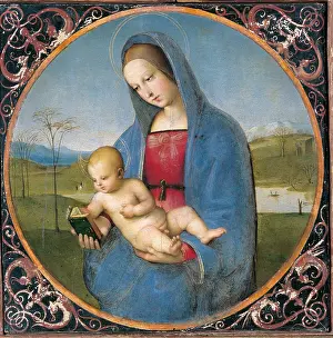 Decorated Prints: Madonna with the Book or Connestabile Madonna