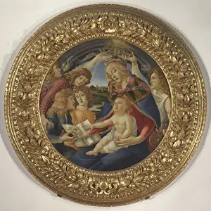 Sandro Filipepi Prints: Madonna with Child and Five Angels (Madonna del Magnificat)