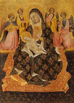 Renaissance Prints: MADONNA AND CHILD WITH ANGELS, by Pietro di Domenico da Montepulciano
