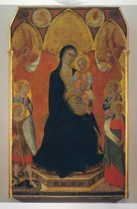 Shield Prints: Madonna and Child Between Angels