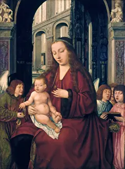 Board Prints: Madonna with Child and Angels, by Unknown Master of the Holy Blood