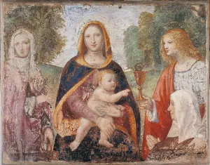 Young Men Prints: Madonna and Child, by Bernardino Luini