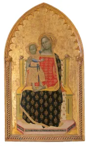 Pattern Prints: Madonna and Child Enthroned, by Allegretto Nuzi