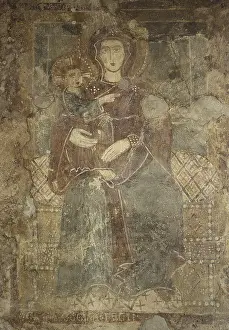 Bottom Prints: Madonna and Child Enthroned, by Maestro Cicogna