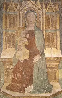 Bottom Prints: Madonna and Child Enthroned, by Master of Schio