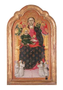 Friar Prints: Madonna and Child Enthroned (recto) Crucifixion (verso)