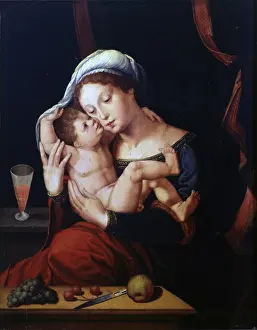 Three Quarter Prints: Madonna with Child, after Jan Gossaert also known as Mabuse