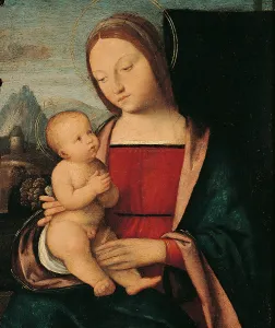 Period Costume Prints: Madonna with Child, by Niccol Pisano Niccol Bartolomeo dellAbrugia o Brusis