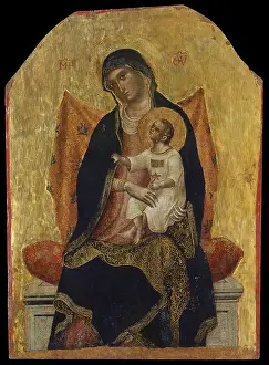 Frontal Prints: Madonna with Child, by Paolo Veneziano