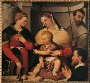 Fruit Prints: Madonna with Child and Saints Catherine