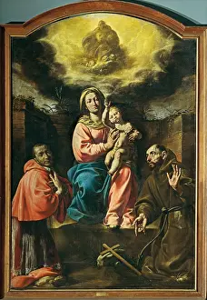 Virgin Prints: Madonna with Child and Saints Chales and Francis