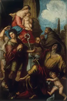 Mond1308art Prints: Madonna with Child and Saints (Madonna col Bambino e Santi)