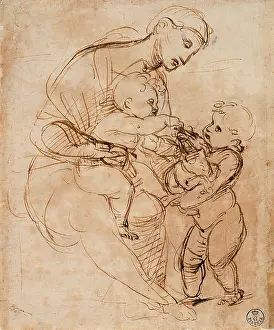 St John Prints: Madonna and Child with St