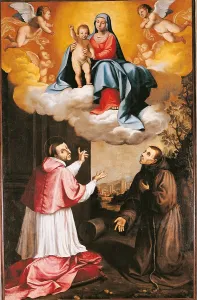 Illuminated Prints: Madonna and Child with St