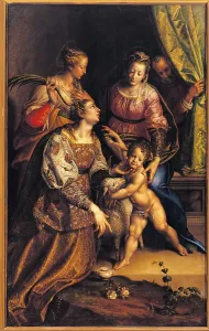 Curtain Prints: Madonna and Child with St Joseph