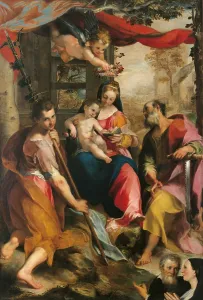 Martyr Prints: Madonna and Child with St Simon and St Jude (Madonna di San Simone)