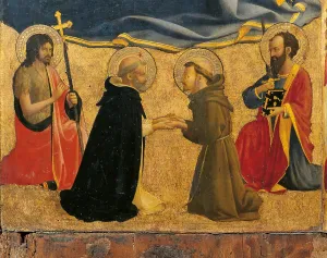 St Dominic Prints: Madonna and Child with Sts John the Baptist