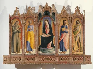 John The Baptist Prints: Madonna and Child with Sts Peter