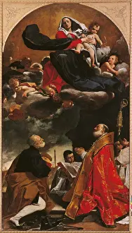 Mid Air Prints: Madonna and Child with Sts Petronius and Eligius