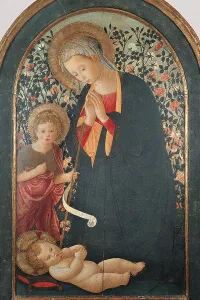 Rose Prints: Madonna with Child and Young St John