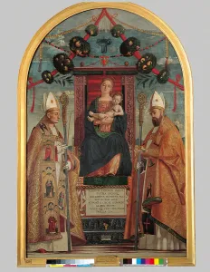 Four People Prints: Madonna Enthroned with Child and Saints Zeno and Nicholas