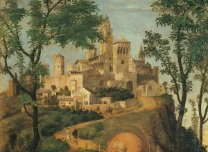 Building Exterior Prints: Madonna of the Orange Tree, by Giovanni Battista Cima da Conegliano known as Cima da Conegliano