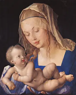Head Dress Prints: Madonna of the Pear, by Albrecht Drer