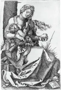 Images Dated 17th August 2007: Madonna With The Pear, by Hans Sebald Beham, circa 1520