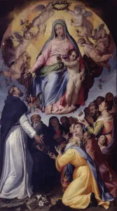Rose Prints: Madonna of the Rosary (Madonna del Rosario)