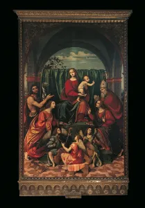 Picture Frame Prints: Madonna, saints and angels, by Marco dOggiono