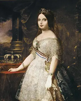 Isabella Ii 1830 1904 Prints: MADRAZO, Federico (1815-1894). The Queen Doa Isabel II de Borbn