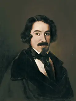 Neo Classical Prints: MADRAZO, Jose (1781-1859). Jose de Espronceda